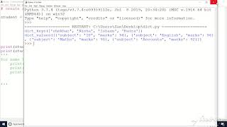 Creating Dictionary