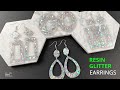 EASY RESIN GLITTER EARRINGS YOU HAVE TO TRY! DIY Craft Tutorials