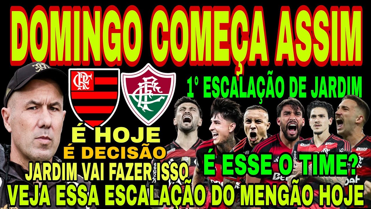 FLAMENGO: DOMINGO COMEÇA ASSIM! LEONARDO JARDIM TOMA DECISÃO, OLHA A 1° ESCALAÇÃO DELE NO FLAMENGO 