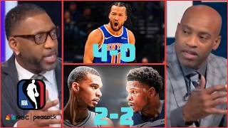 Famous FULL NBA SHOWTIME crew reactions to Knicks sweep 76ers 4-0, Wemby ejected as Spurs G4 loss to Wolves Profile