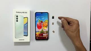 Samsung Galaxy A15 5G  Insert SIM card and MicroSD card