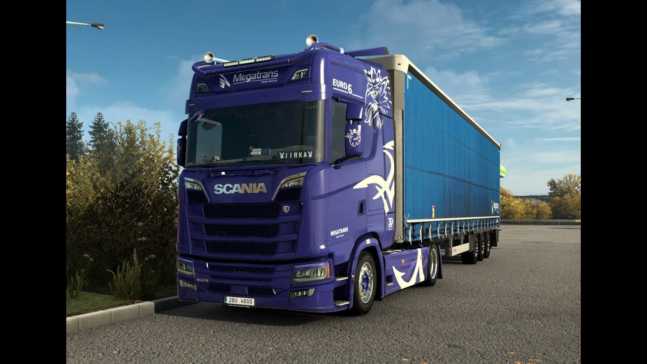 ETS2 | 1.57 | Czech real map | Megatrans| Realistic driving | Scania 500S EVR sound 🚛