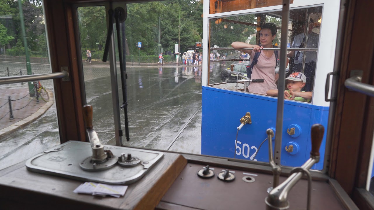 Poland, Kraków, tram 0 ride from Dajwór to Cichy Kącik