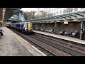 Scotrail 380001 departing haymarket heading for glasgow central