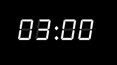 3 Minute Timer, retro white lcd alarm clock, with Alarm ⏰