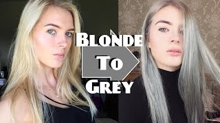 Blonde to Grey Hair