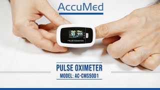 Accumed Pulse Oximeter Feature Setup Video Model Cms50D1