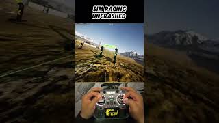 Uncrashed sim racing – mountain to hangar field run, this is how you learn FPV