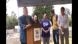 Habitat Groundbreaking Ceremony
