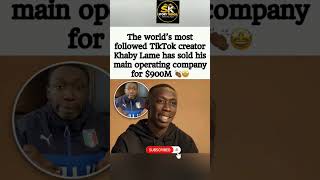 Khaby Lame Sells His Company for $900 Million#KhabyLame #TikTok #CreatorEconomy #Shorts