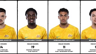 AUSTRALIA SQUAD AT AFC U23 ASIAN CUP 2024