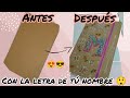 🎨🖌️DIY- 😏☝️Una forma de decorar una libreta con la letra de tú nombre 🤭 Parte 2