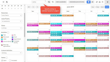 Dynamics 365 Calendar Activity Management for Resources