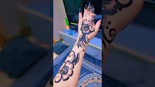 Simple Easy Arabic style henna design حنة حنة_سودانية youtubeshorts خليجيه trendingshorts سهل