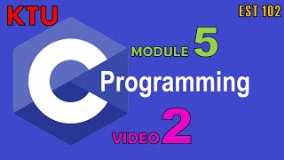 C Programming Video 2: Declaration and Initialization of Pointers (Module 5)