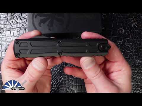Microtech Ultratech EX-ZBP 1120EX-1TS, Standard Bayonet Blade, Black Handle, Black Tactical