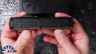 Microtech Ultratech EX-ZBP 1120EX-1TS, Standard Bayonet Blade, Black Handle, Black Tactical