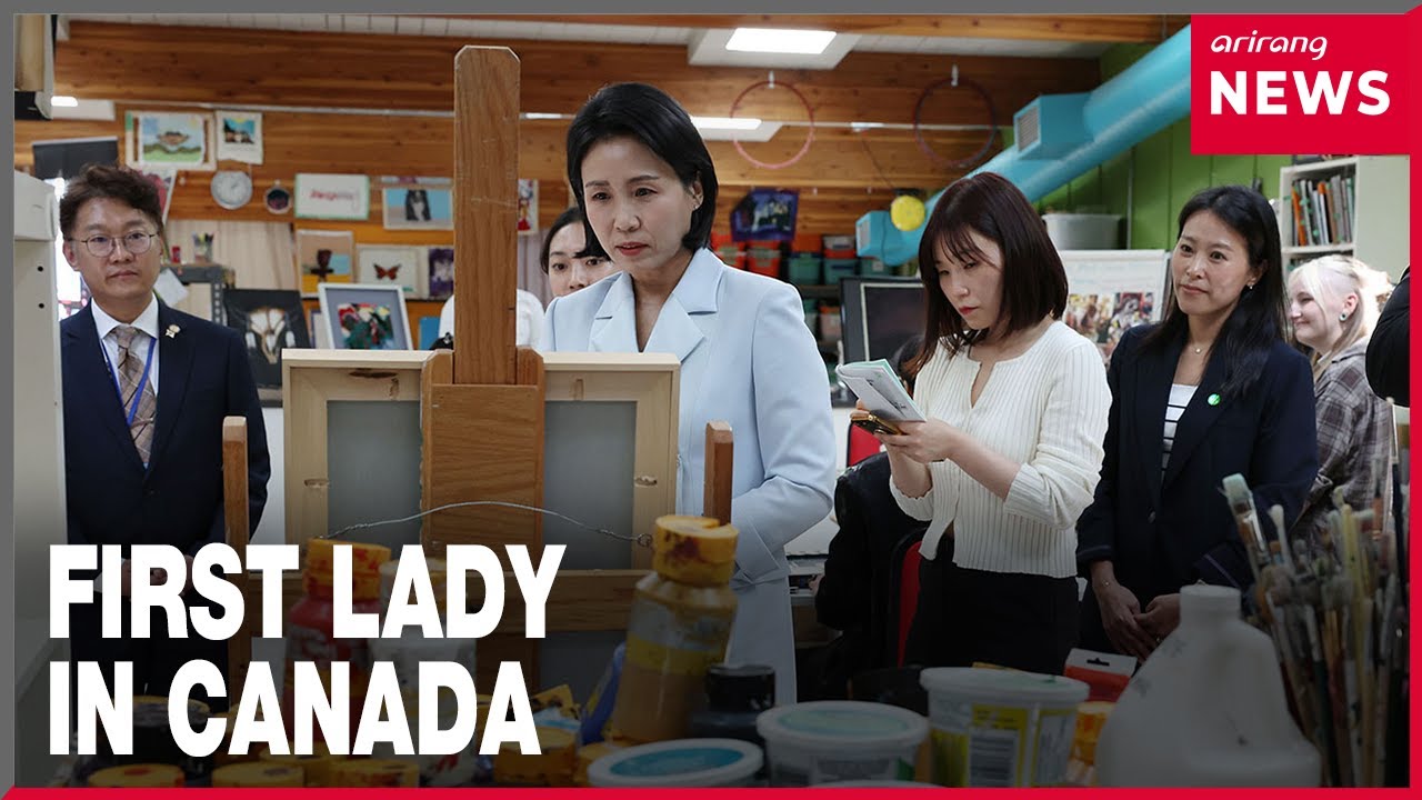 First Lady Kim Hea Kyung makes first solo appearance in Canada