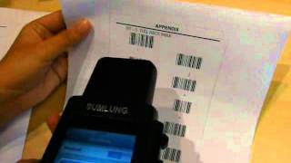 world's first mobile barcode scanner combined with iPhone.Portable bluetooth barcode reader