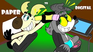 Hunter the deer: Behind the scenes from Paper to Digital