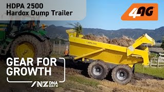 HDPA 2500 Hardox Dump Trailer | 4AG Farm Machinery