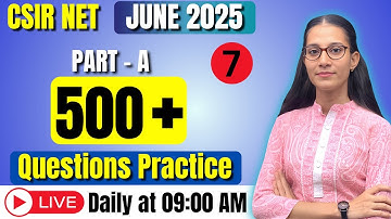 PART-A QUESTION PRACTICE-7 | CSIR-NET LIFESCIENCE JUNE 2025 #apnasapnajrf