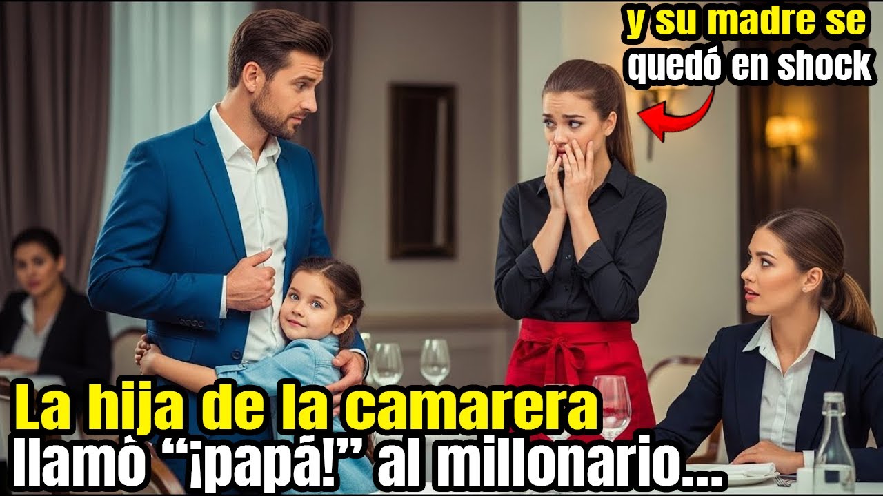 La camarera llevó a su hija al trabajo… y la niña abrazó al CEO diciendo “¡papá!”