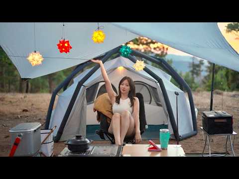 Solo Camping in the Mountain with New Heimplanet Backdoor Inflatable Tent & Zutto !