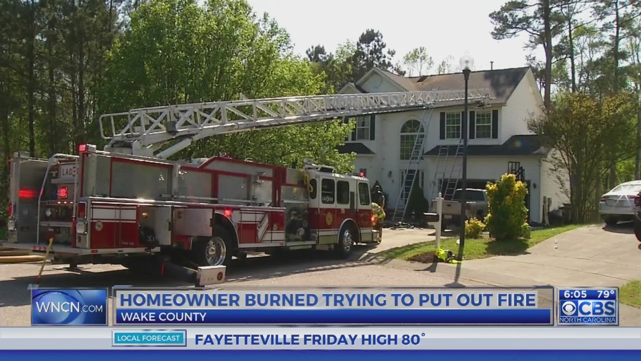 Wake Forest fire sends 1 to hospital - YouTube