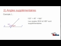 Angles complmentaires et supplmentaires