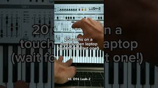 20 synths on a touchscreen laptop in 60 seconds #shorts