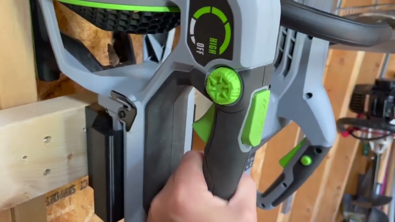 EGO 56V Wall Tool Mount - Allows vertical mounting of Ego Tools to a wall. 19 YouTube player