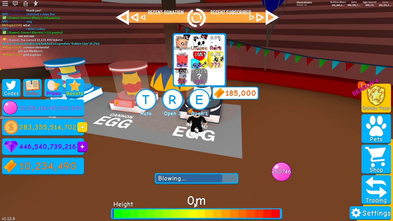 LAST STREAM OF THE DECADE! BUBBLE GUM SIMULATOR