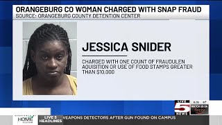 VIDEO: Agents arrest Orangeburg County woman accused in $25K SNAP fraud