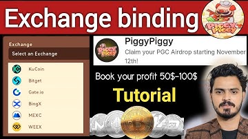 how to bind exchange in piggy airdrop | how to bind bitget exchange in pgc token | piggy airdrop