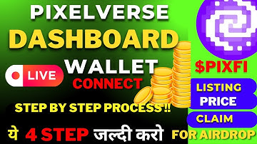 ⛔ Over ⛔ Pixelverse  Live Wallet Connect Process | How to Connect Wallet on Dashboard #pixelverse