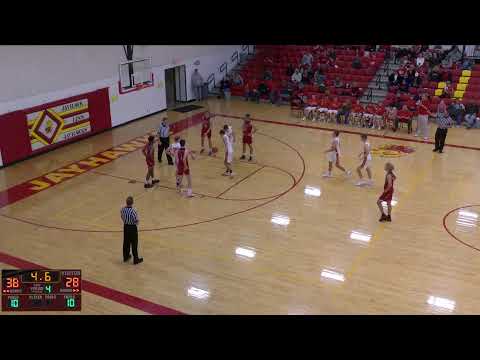 Linn County Tournament: Jayhawk-Linn vs Osawatomie High School Boys Varsity Basketball