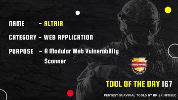 Altair-Web Vulnerability Scanner | TOD 167 | Briskinfosec