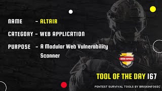 Altair-Web Vulnerability Scanner | TOD 167 | Briskinfosec screenshot 4