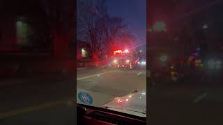 (SCREAMING Q AND LOTS OF HORN) Multiple Waltham Fire Units responding.