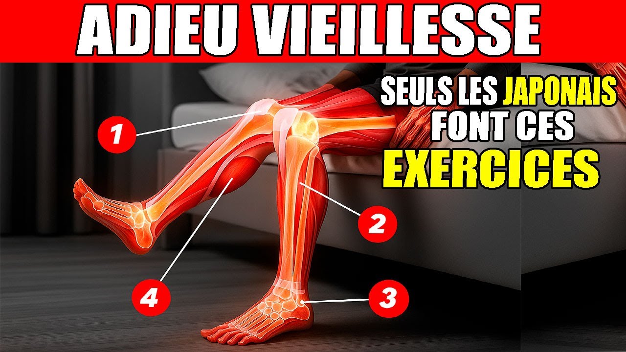 CES 3 EXERCICES PERMETTENT AUX JAPONAIS DE NE JAMAIS PERDRE LA FORCE DANS LES JAMBES