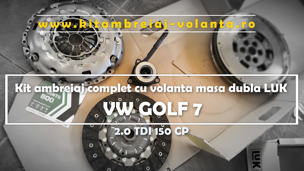 Theseus hop preferable Kit ambreiaj Luk cu Volanta masa dubla Vw Golf 7 2.0 tdi Vw Passat | Skoda  Yeti Skoda Octavia III - YouTube