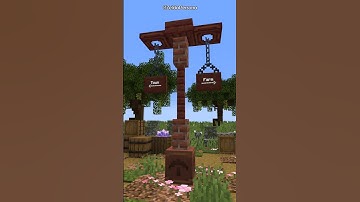 Minecraft | Signpost Design 2 | Tutorial #shorts #minecraft