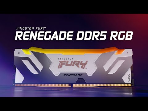 超頻速度 8400MTs DDR5 RGB 記憶體 – 金士頓 FURY Renegade DDR5 RGB CUDIMM