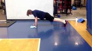 Front Plank Sliders