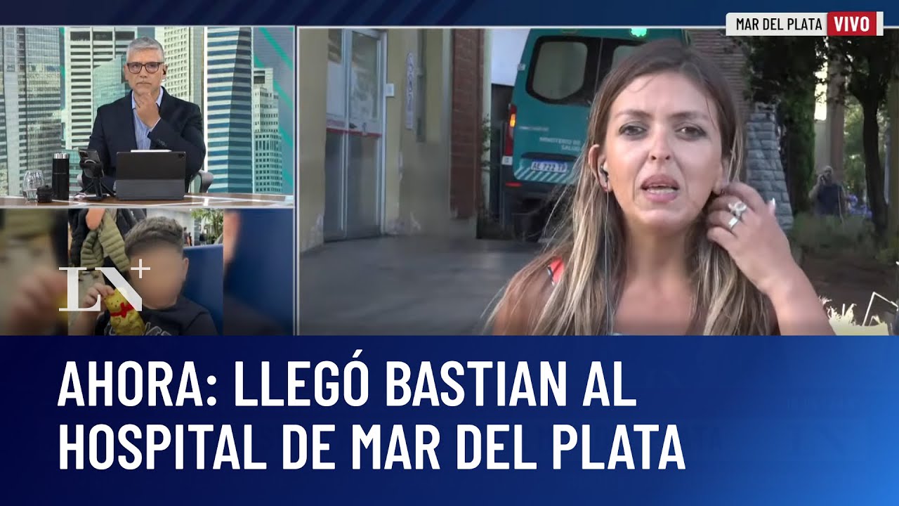 Ahora: llega Bastian al hospital de Mar del Plata; será operado por tercera vez