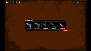 unboxing in mm2 aim trainer 2!