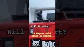 Bobcat t770 cold start 14 degrees #shortsvideo #winter #cold #bobcat