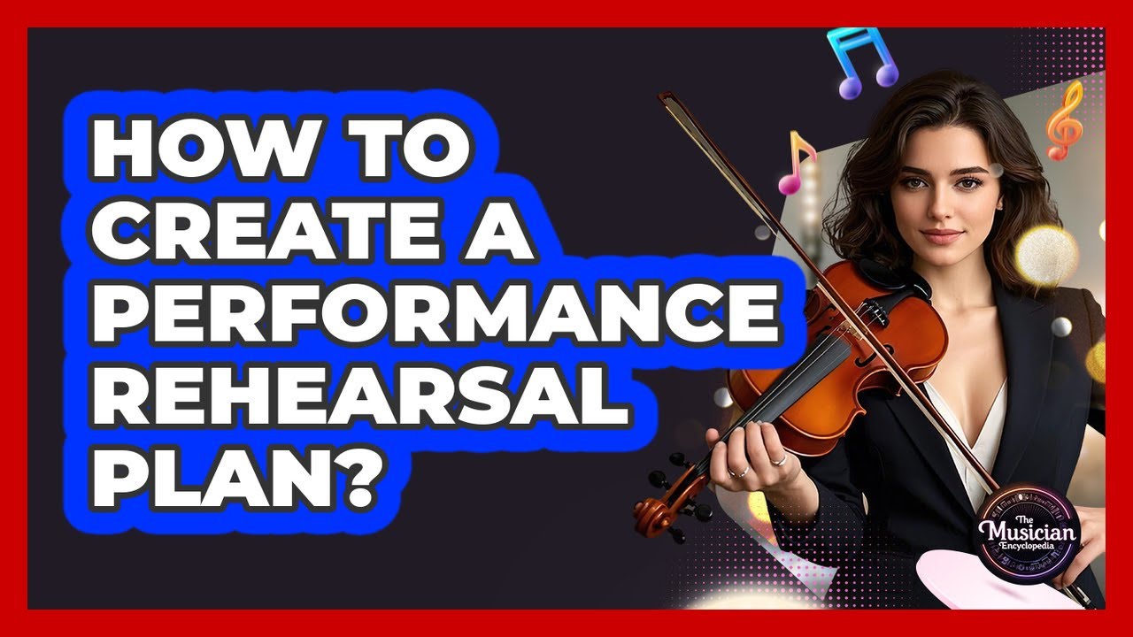 How To Create A Performance Rehearsal Plan? - YouTube