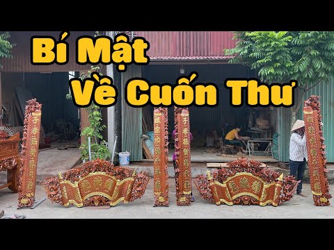 Video Bí mật về cuốn thư, câu đối gỗ nhiều người chưa biết - youtube